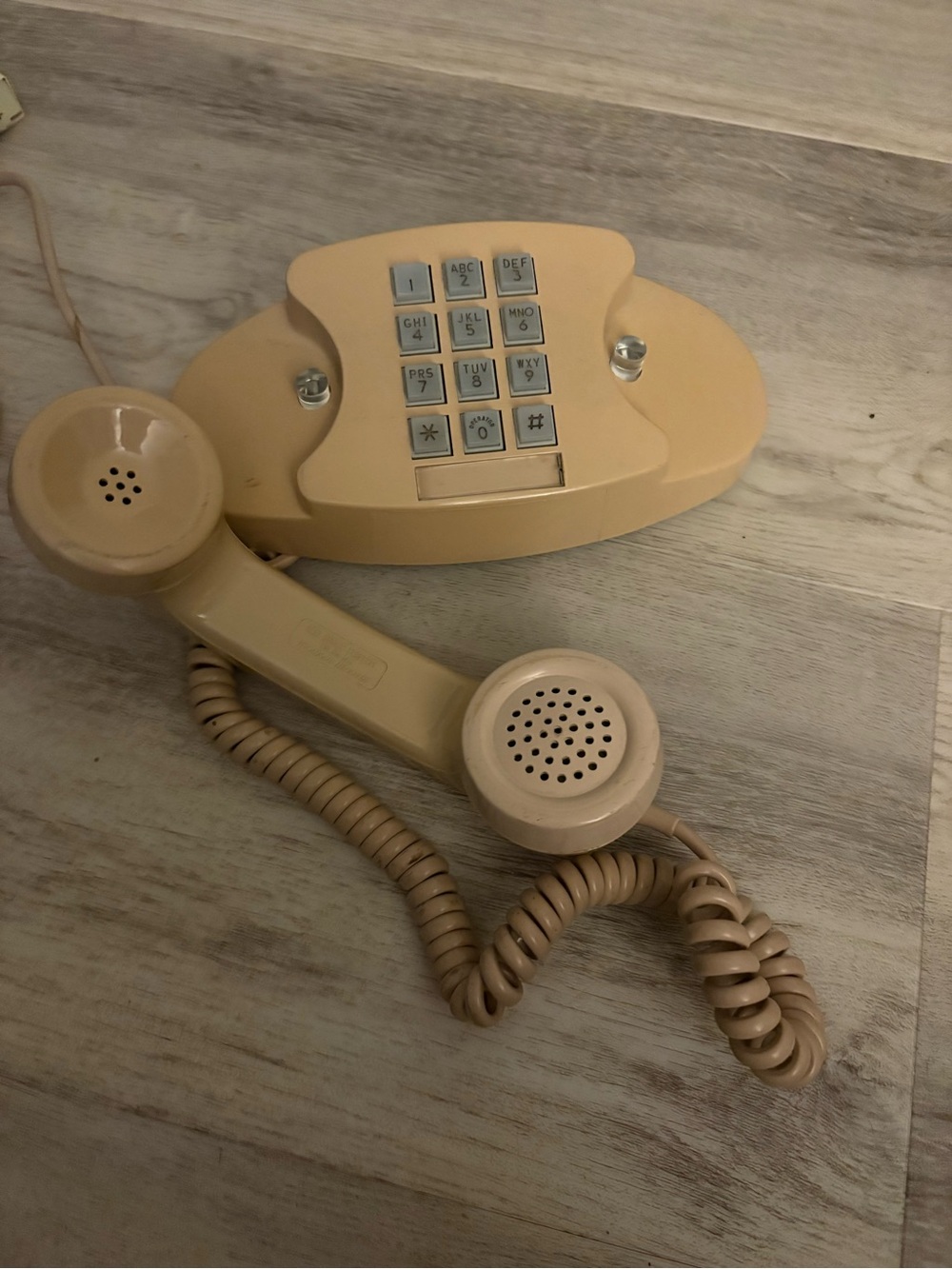 Vintage Beige Western Electric Princess Push Button Telephone